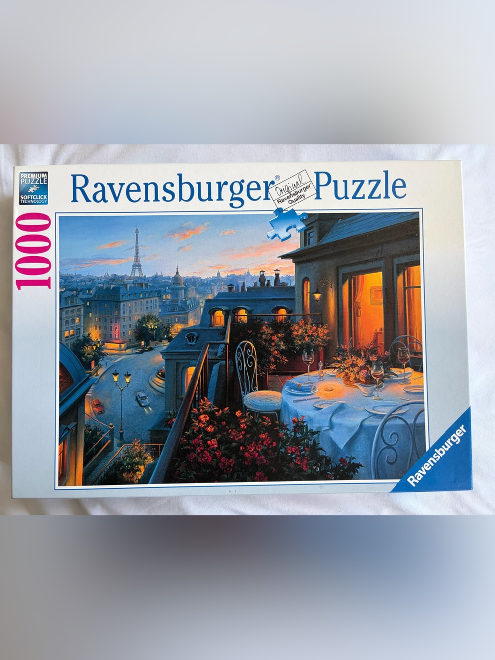 Ravensburger Romantic Paris Rooftop Puzzle - Blue, Orange, Yellow